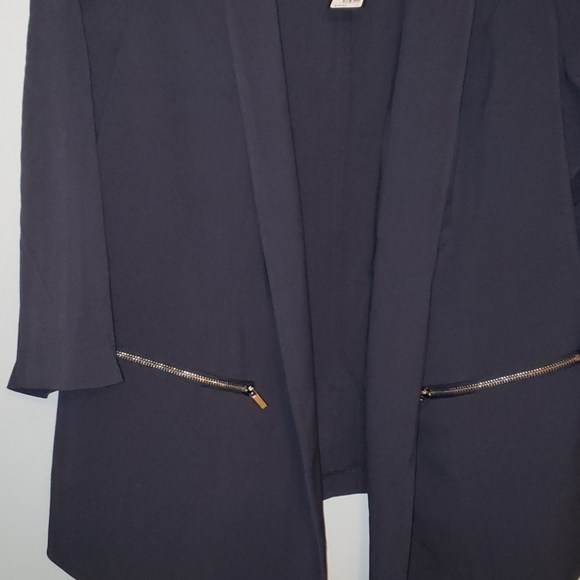 NWT Lane Bryant Navy Blue Blazer - Picture 2 of 4